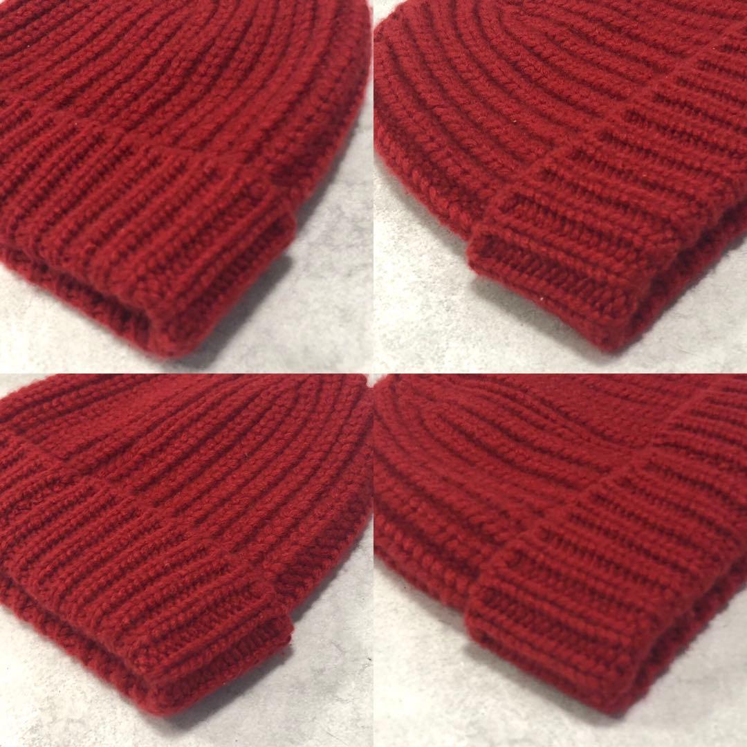 美品✨HERMES カシミヤ100％ ニット帽 Sサイズ レッド ユニセックス