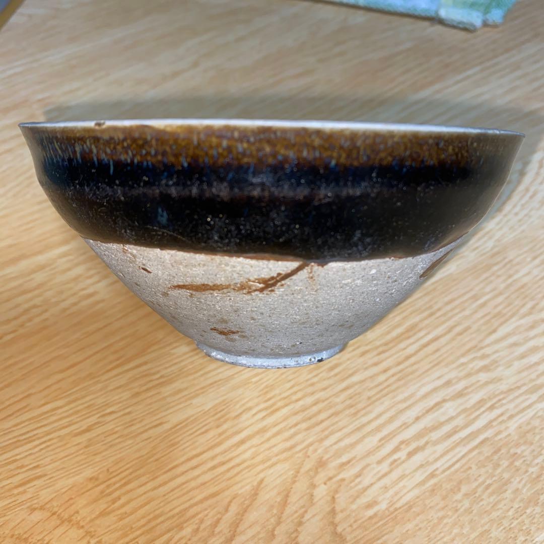 黒釉白輪茶碗　北宋-金時代