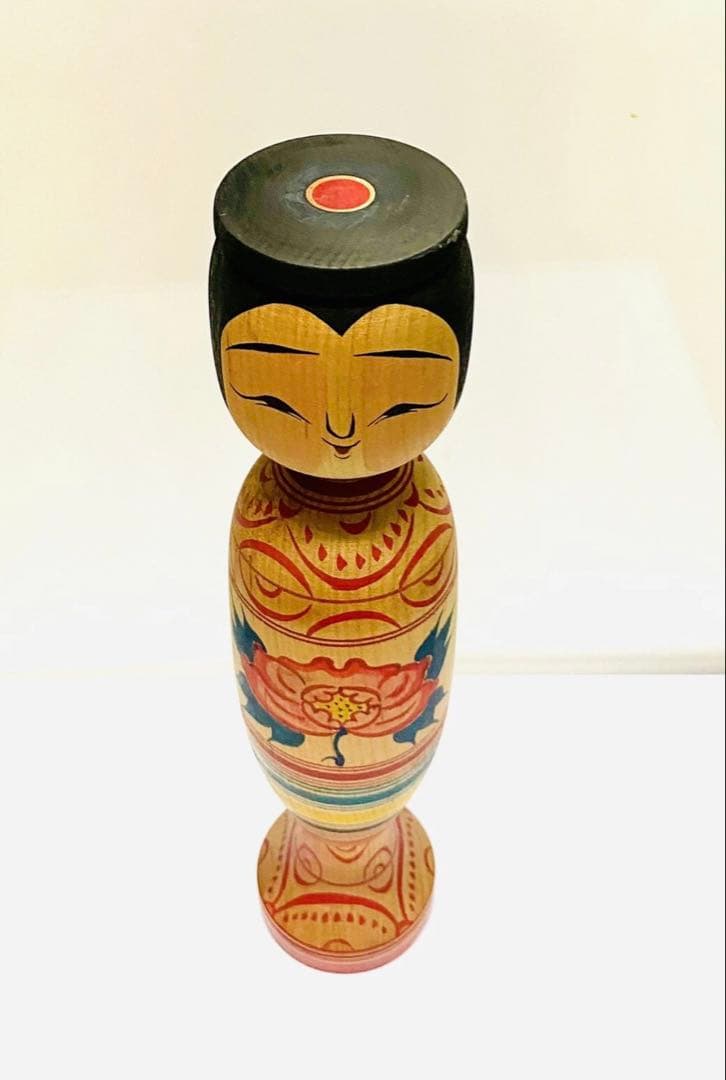 中古　こけし　希少　日本　レア　人形　木製　伝統　盛みつを　コレクション　GG