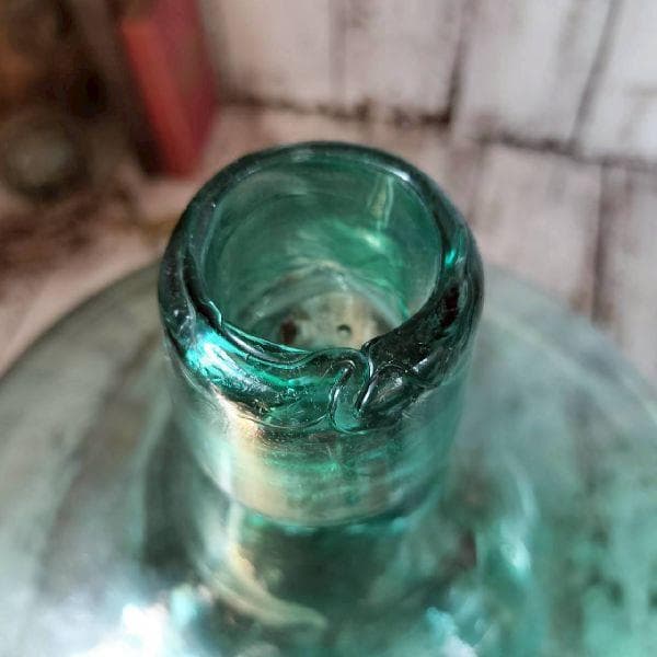 ヴィンテージ デミジョンボトル 古硝子 ガラス瓶 大型 花瓶 フラワーベース