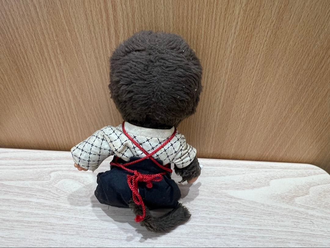 【タグ付き・希少】モンチッチ 剣道猿 人形 玩具 ぬいぐるみ 約20cm