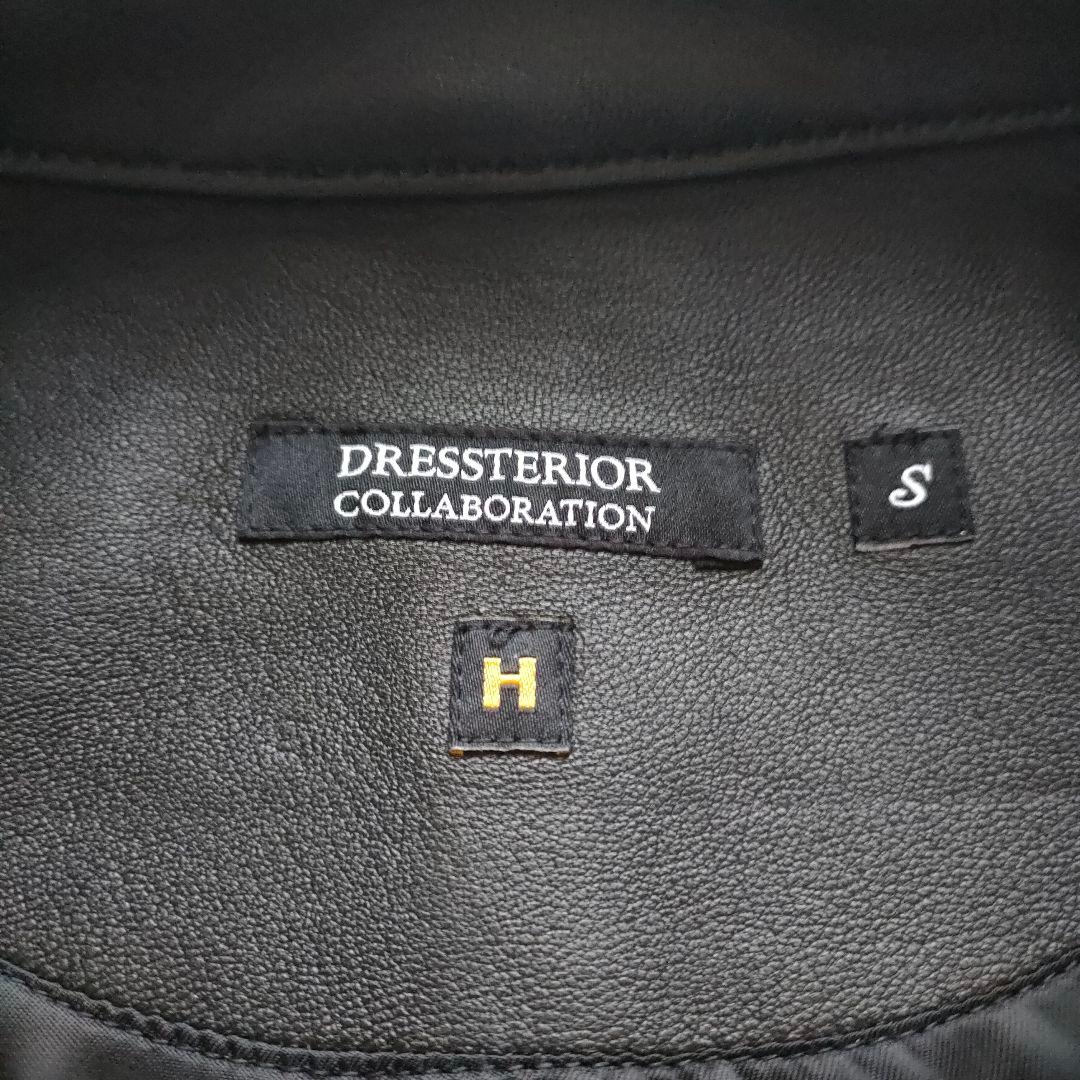 【訳アリ新品】干場義雅　DRESSTERIOR　レザーライダース　S