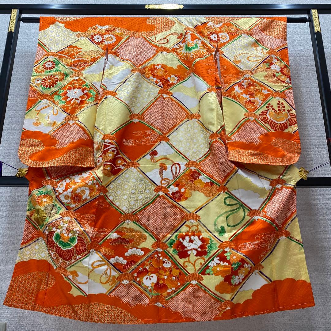 502agu2◎七五三 7歳 女児 着物のみ◎美品