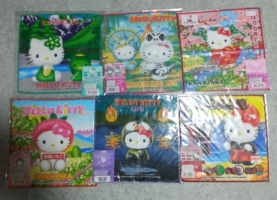 新品未開封 HelloKitty ハローキティ ご当地 タオル 41枚セット☆