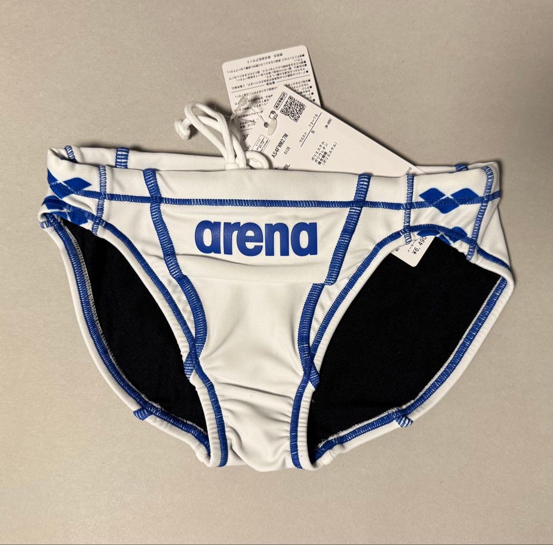 【競パン】　arena ホワイト/ブルー　Sサイズ　未使用