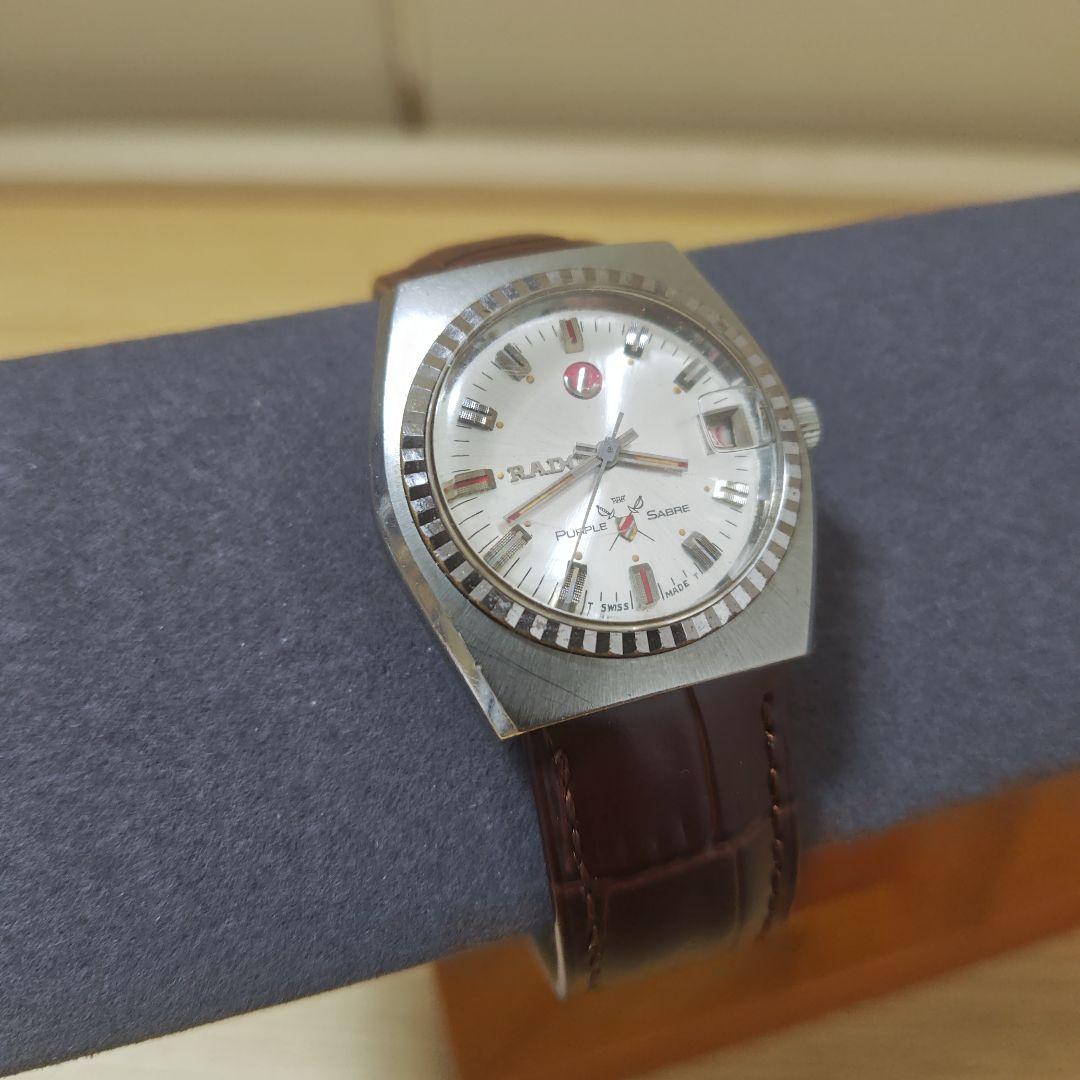 【RADO】稼働品　自動巻き　パープル　セイバー