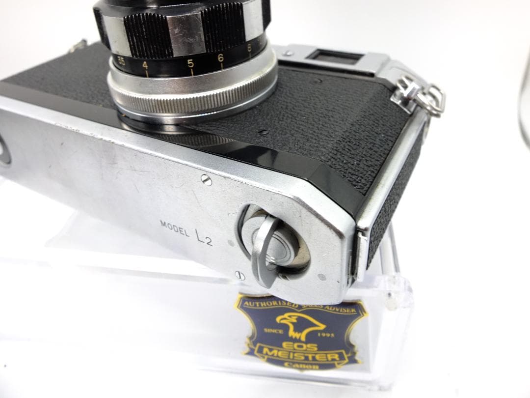 【実写確認整備品】キャノン L2／50㎜f2.8ゼブラ・フード付