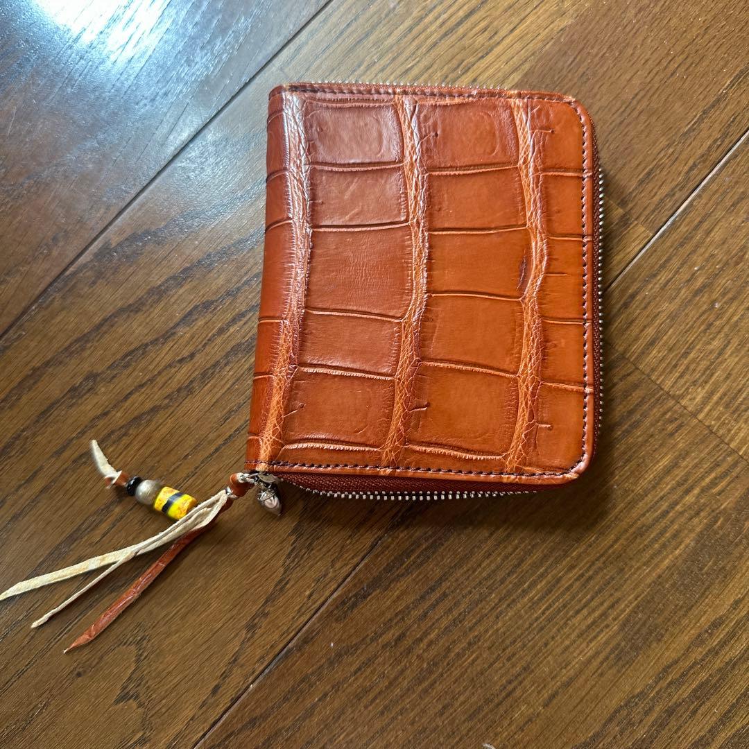 ブルーナボイン　クロコダイル　折り財布　新品　大特価