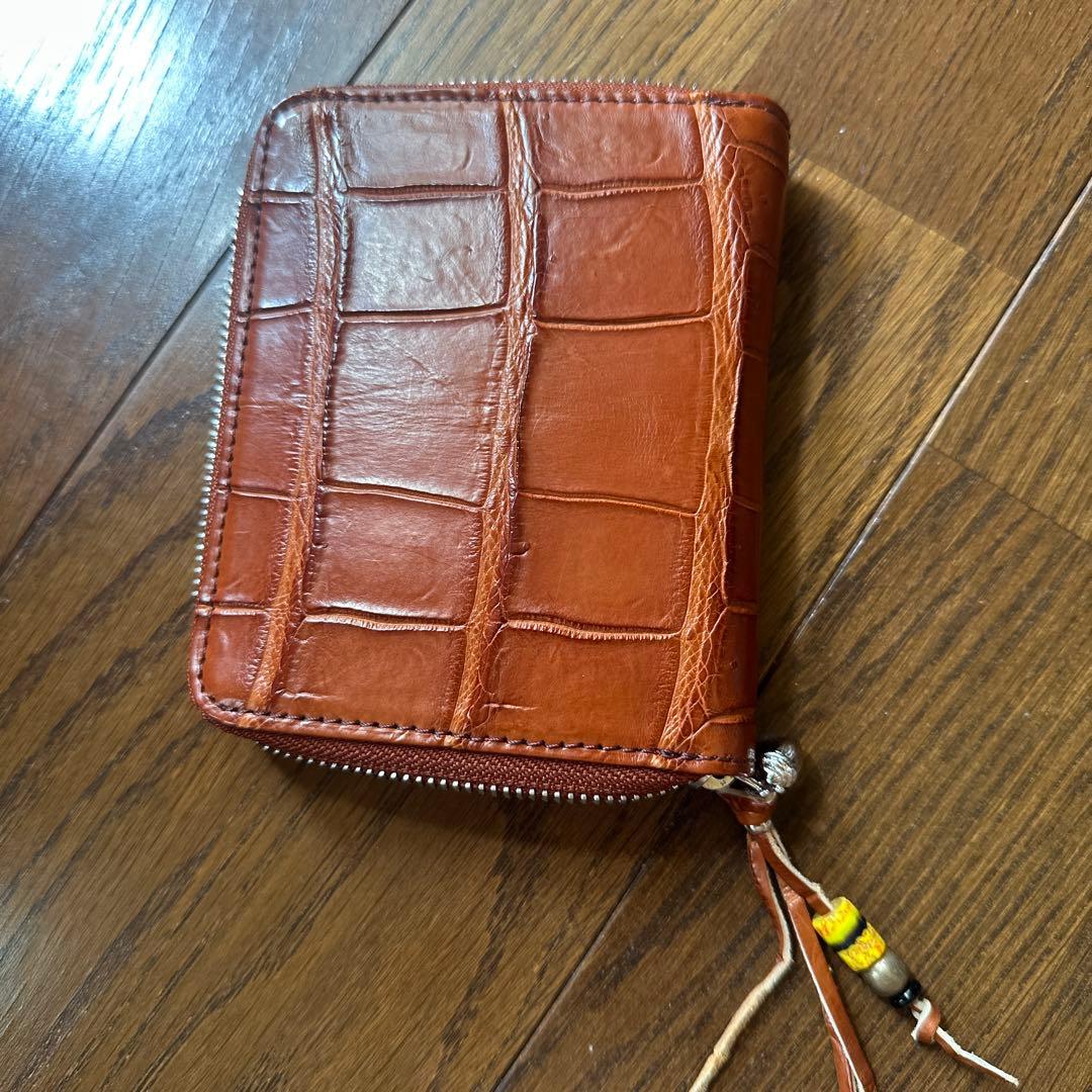 ブルーナボイン　クロコダイル　折り財布　新品　大特価