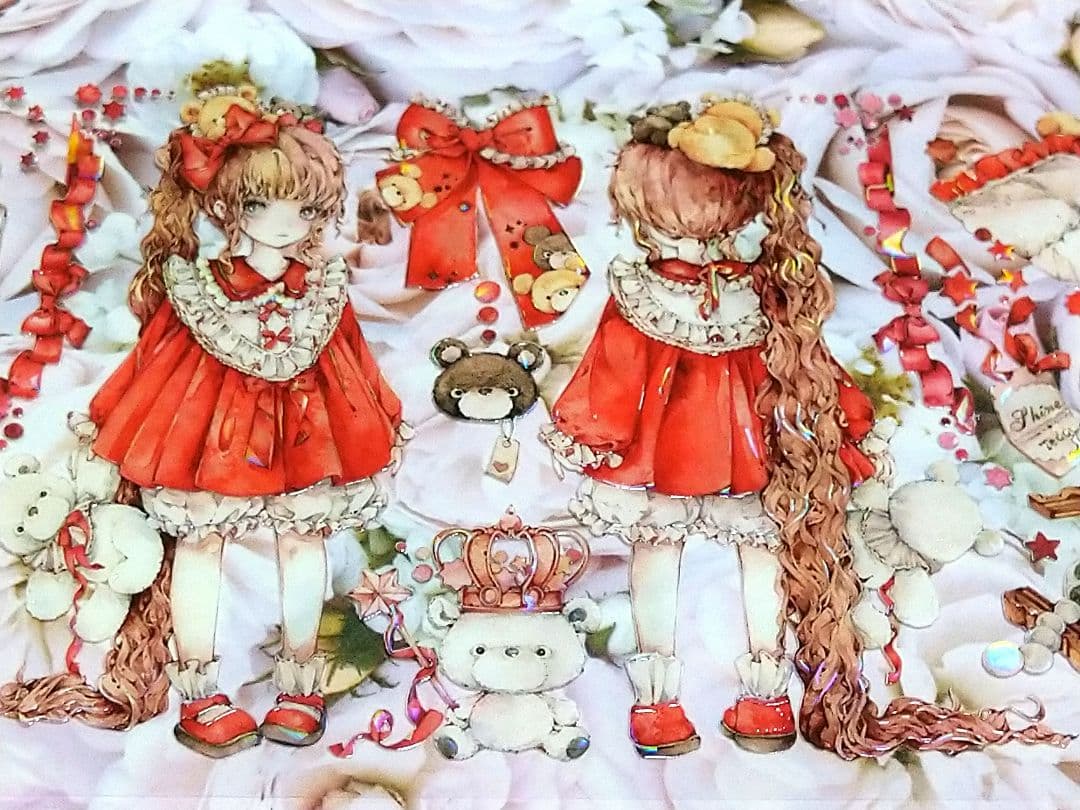 J369＃专属熊熊(贝壳光)shine切り売り海外人物マステ女の子