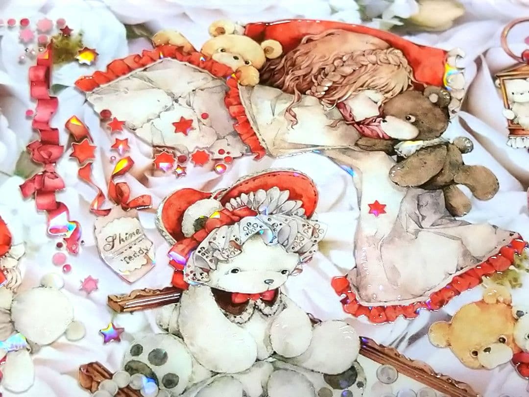 J369＃专属熊熊(贝壳光)shine切り売り海外人物マステ女の子