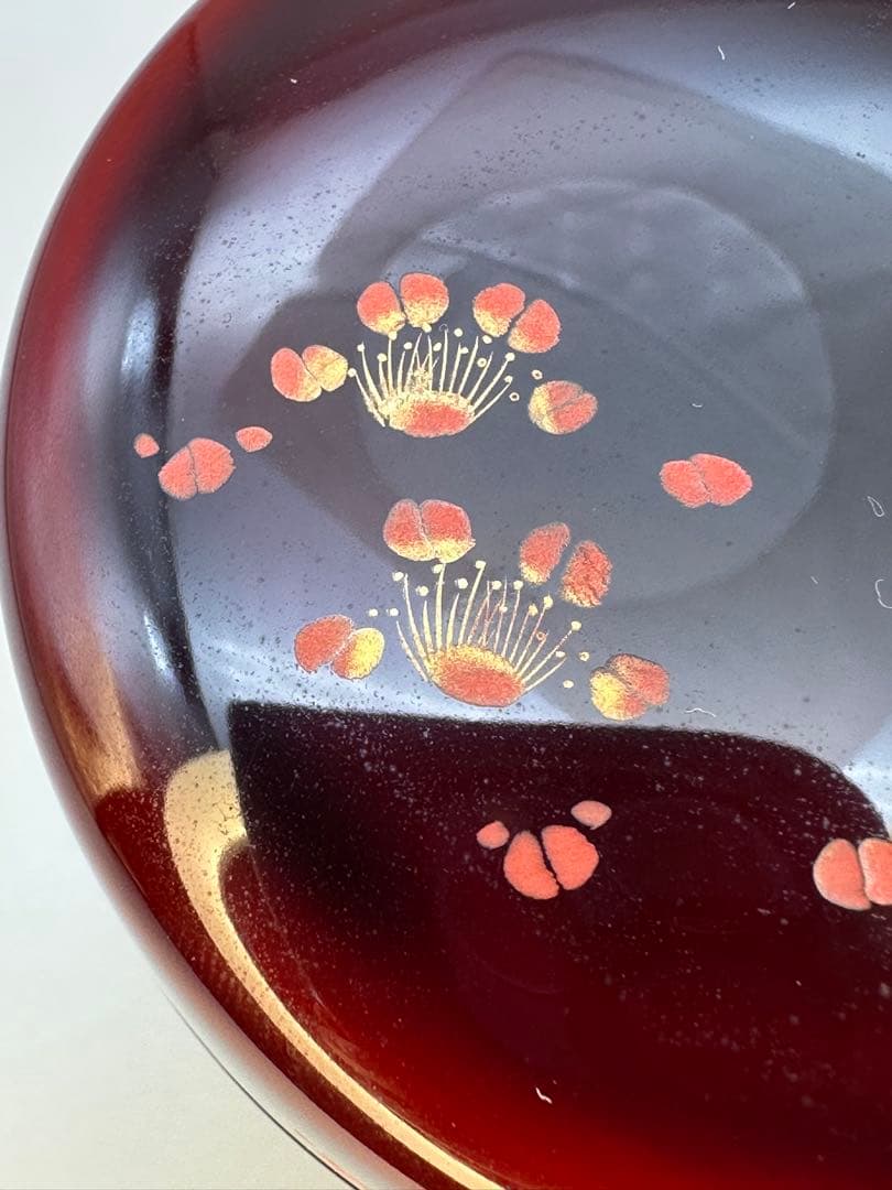 茶道具　棗　古今菁峰　沈金梅棗