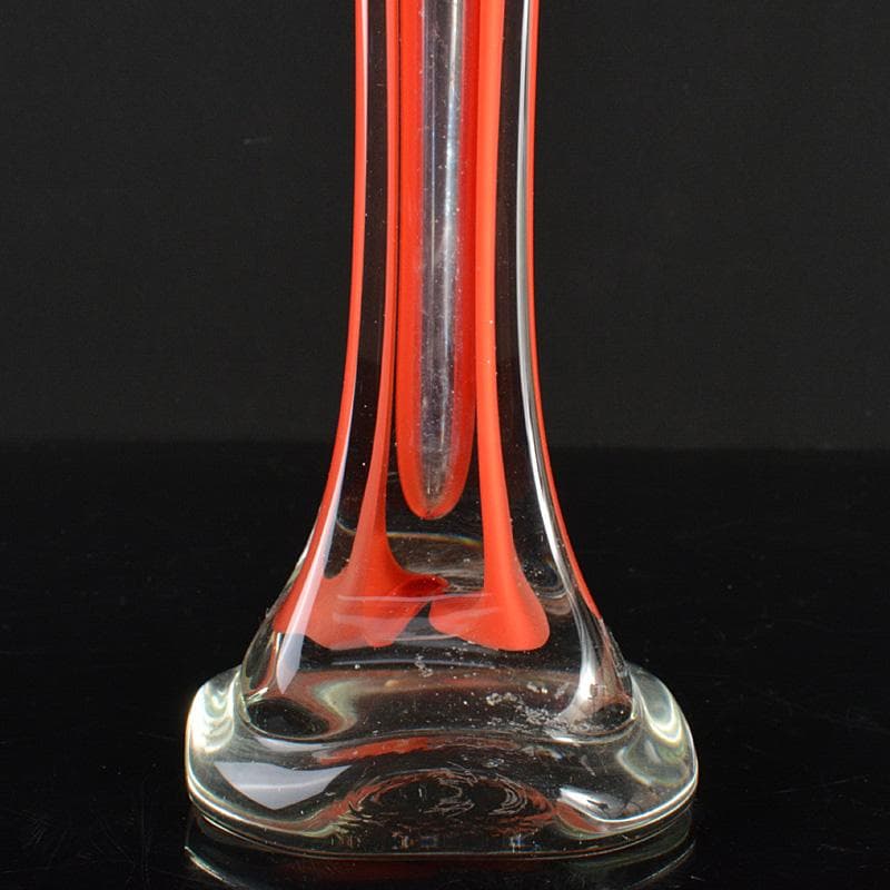 工芸ガラス　岩田ルリ　一輪挿　花器　花瓶　M　R6686