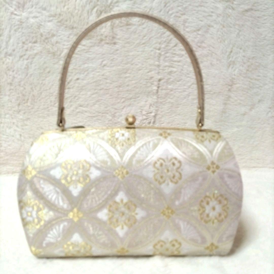 【新品タグ付き】フォーマル 礼装用 草履 バッグ セット 七宝柄 正絹 西陣織