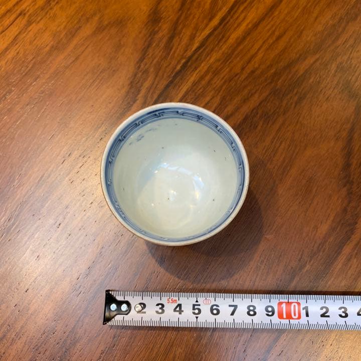 古伊万里湯呑　金彩上絵彩色