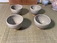 萩焼茶器揃 急須 茶注 湯呑 共箱付き　（玉佛山 野坂康起 ）