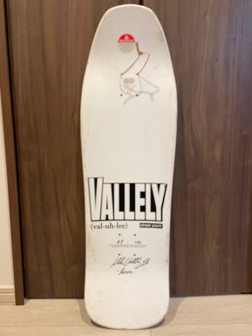 VALLELY スケートボード 9.875インチ サイン入り