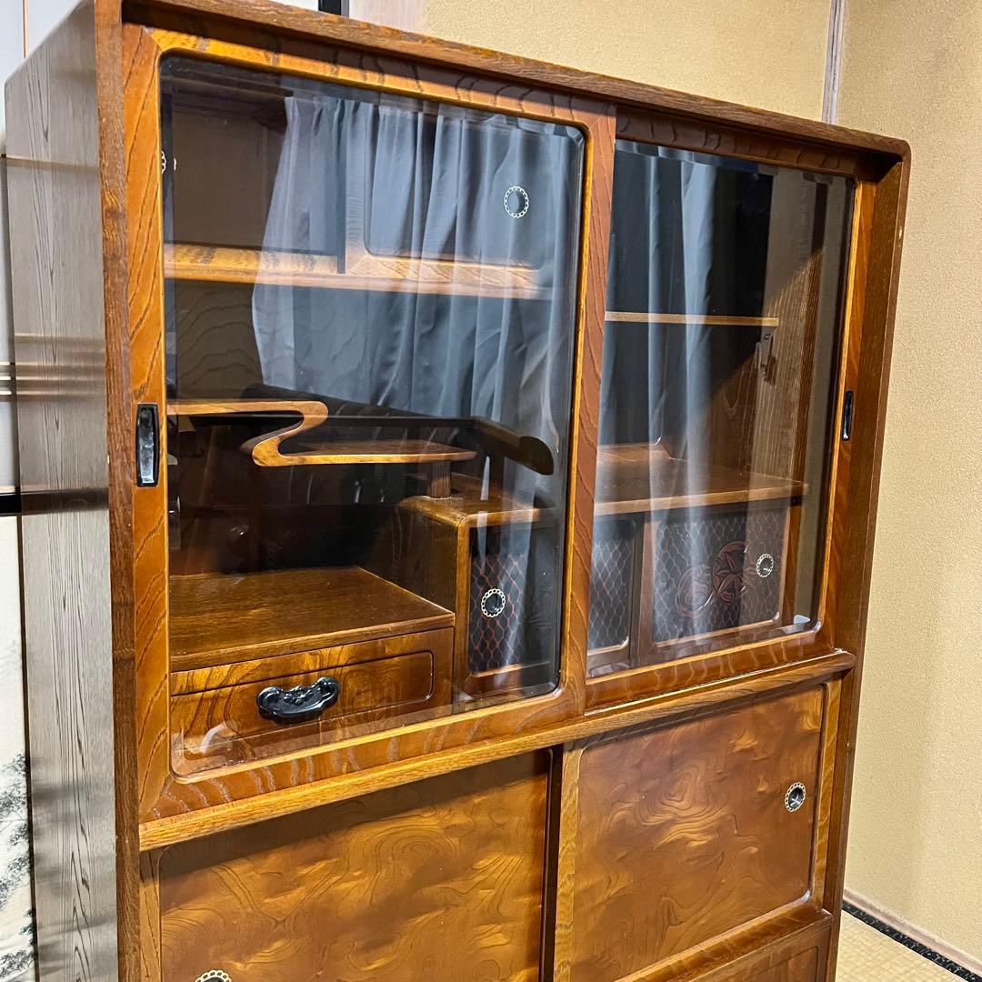 水屋箪笥 和箪笥 茶箪笥戸棚 昭和レトロ