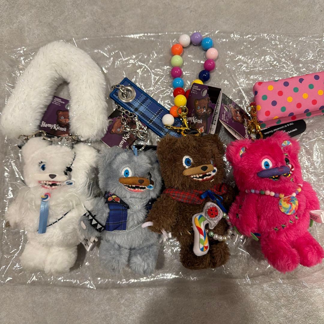 ハミクマ　ハミクマキャンディ　マスコットキーチェーン　4個セット