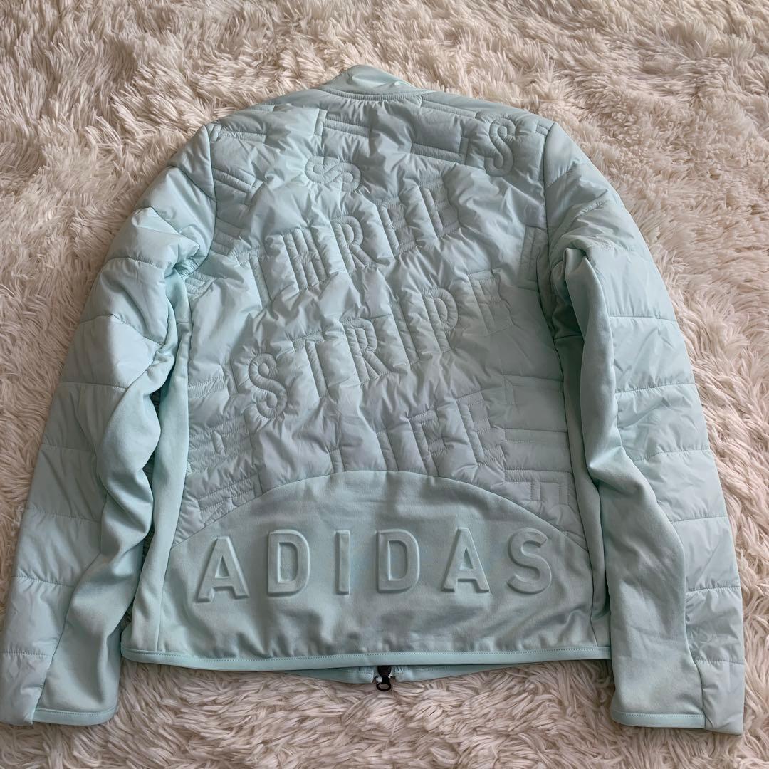 アディダス　キルティング　セットアップ　裏起毛　柄　ロゴ　ゴルフウェア