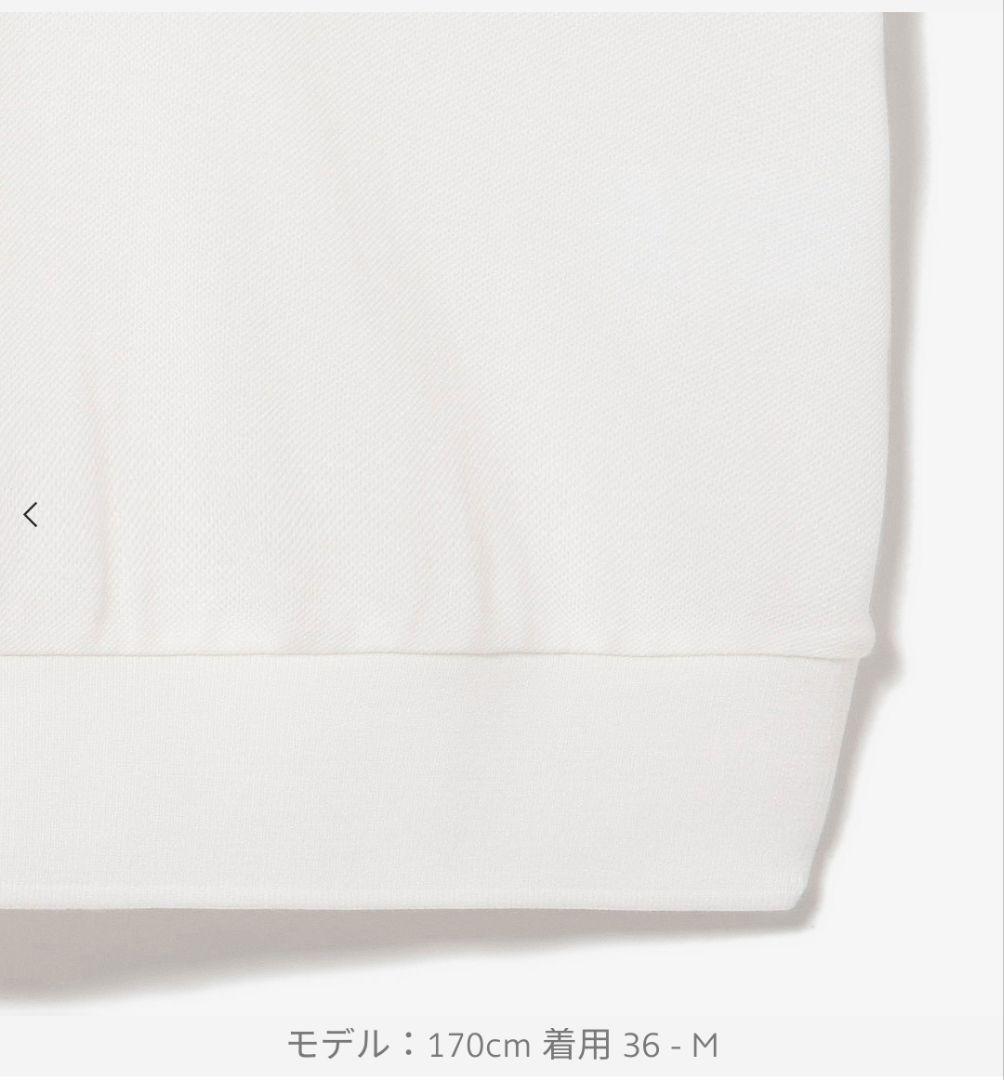 ラコステ スキッパーネックポロシャツ M ホワイト