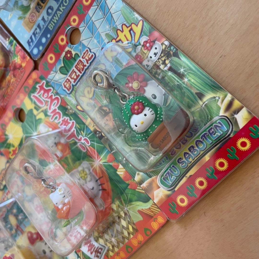 【キティ】 終売品 チャーム6つ 群馬福島滋賀新潟東京静岡