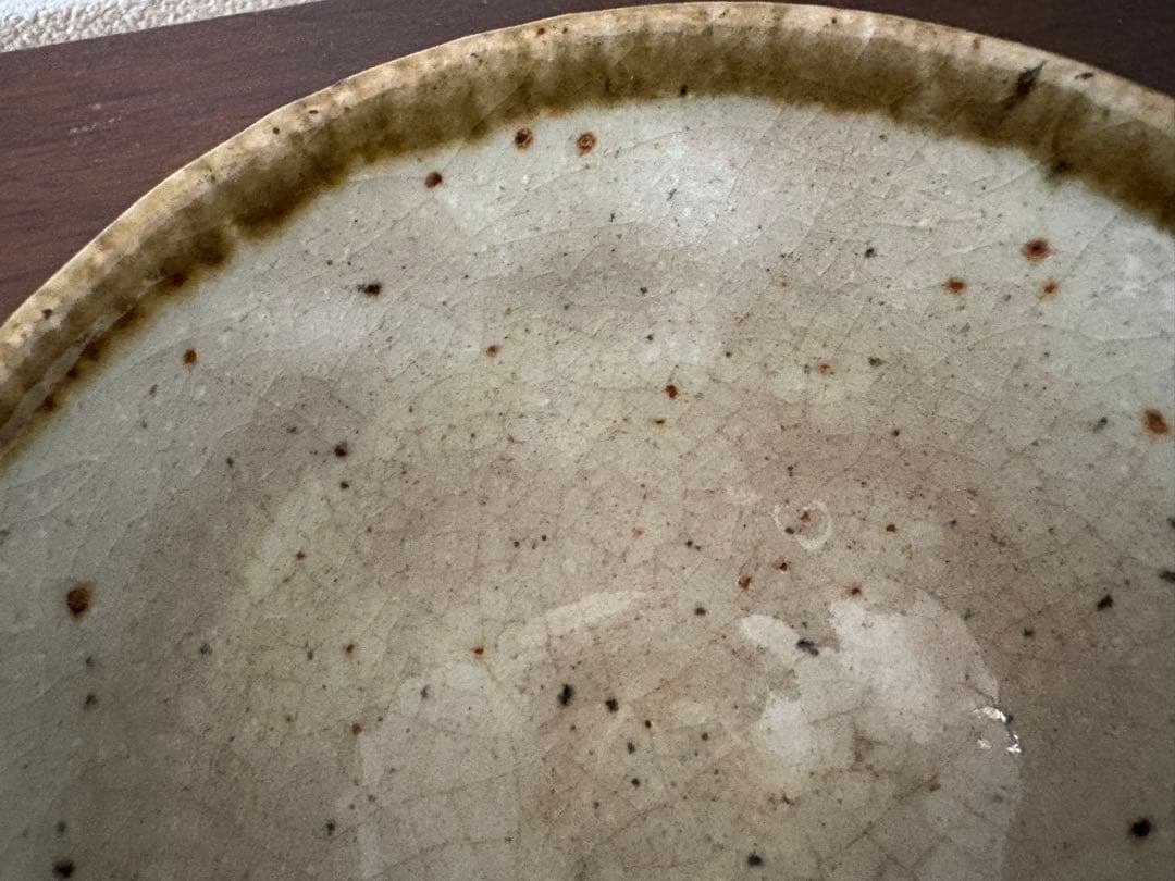 民藝美 溢れる 茶碗　河井武一？陶芸 陶器 民藝 工藝 骨董 和骨董