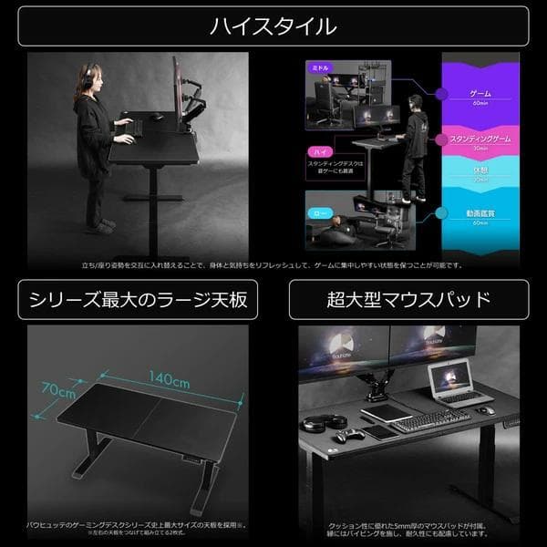 未使用品　バウヒュッテ「BHD-1400FAT-BK」 天板ユニットのみ