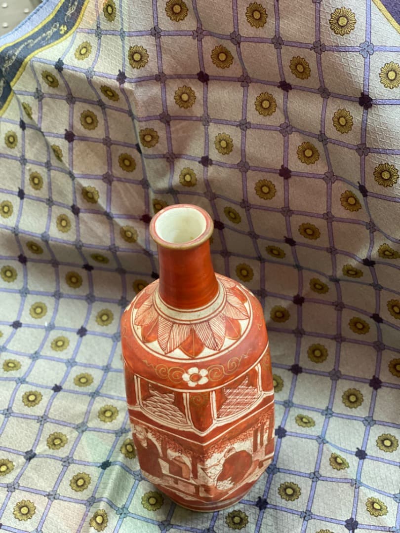 古九谷　九谷焼　赤絵　浅井一毫　旭山　庄三　アンティーク九谷焼