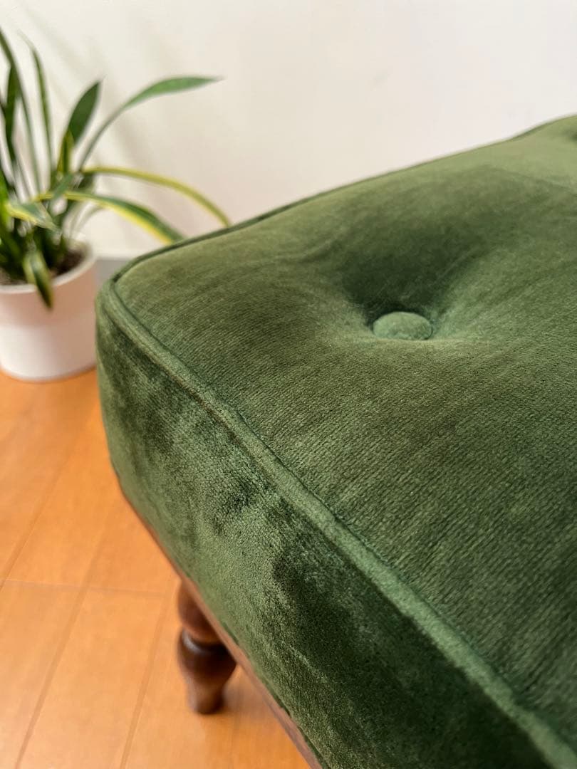 三越家具　ブルージュ　スツール　オーク材　アンティーク調　ヴィンテージ　モダン