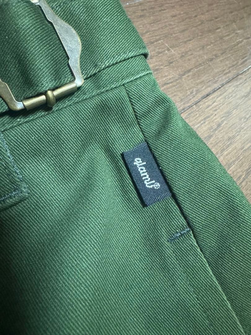 glamb Cropped Work Pants クロップドワークパンツ　カーキ