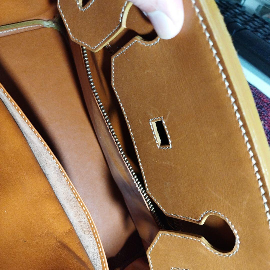 激レア　HIGH-CLASS キャメル スエード バッグ　現状販売　横幅30cm