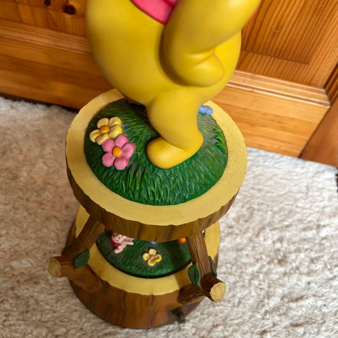 ディズニーくまのプーさんレア時計オルゴール高さ45大きめ送料税込お買い得