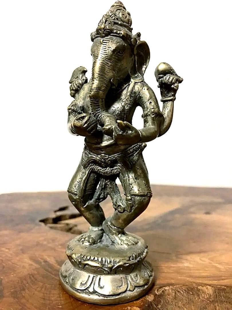 仏教美術 ガネーシャ 白銅製 仏像