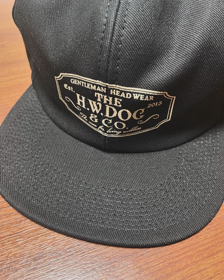完売品H.W.DOG & CO. ブラックベースボールキャップ サイズ40
