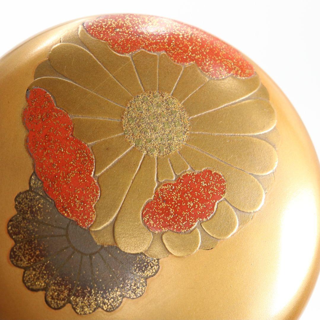 難波仁斎作 高台寺蒔絵 棗 茶道具 共箱　M839