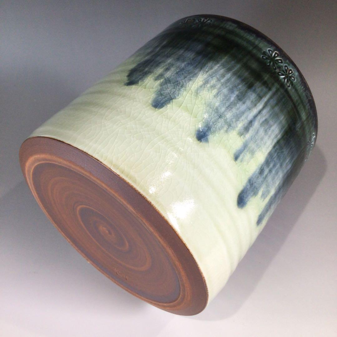 Ｐ６８７　水指　『加藤陽山造』『御深井』『一重口水指』　共箱　茶道具