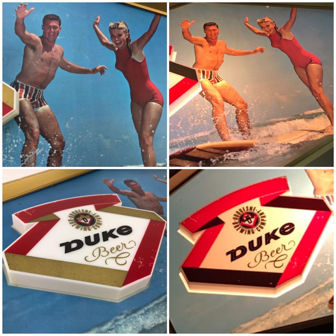 非売品 激レア DUKE BEER デュークビール 広告60年代 サーフィン版