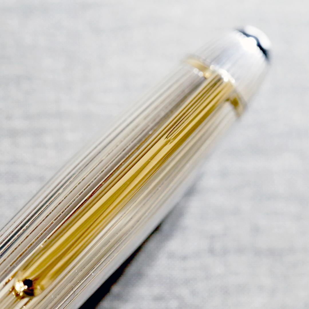 【美品】モンブラン 万年筆 １４６８ ソリテール シルバー ９２５ 送料込み