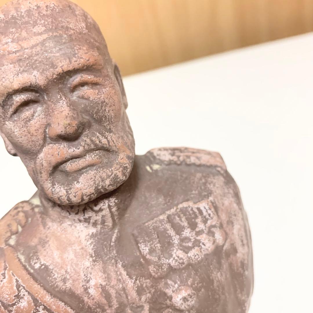 ☆匿名配送 軍人 胸像 レトロインテリア ブラウン ヴィンテージ アンティーク風