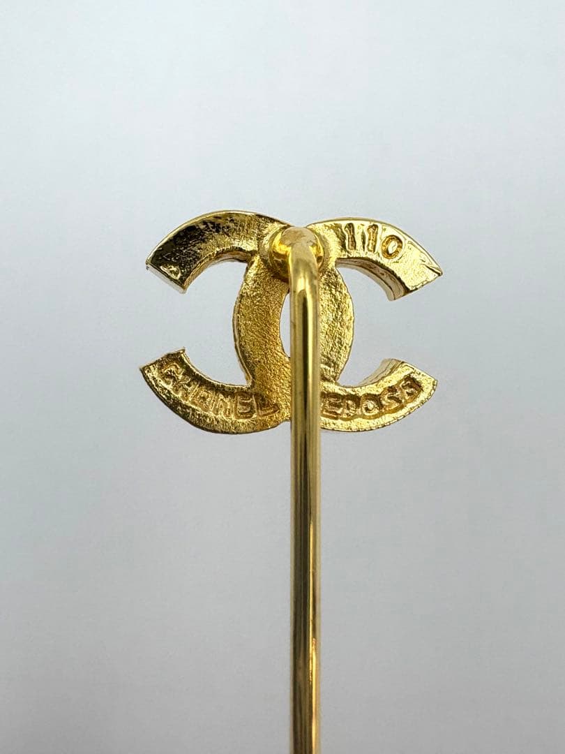 CHANEL シャネル ココマーク　ヴィンテージ　ピンブローチ　箱付き