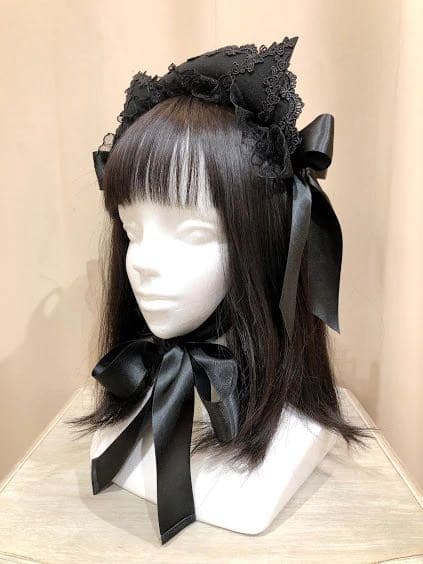 ヘアアクセサリー CAT EAR MINI BONNET / MAJOH