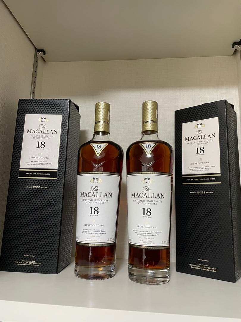 【超買い得】マッカラン18年 & 12年 ウイスキーセット　値下げ不可