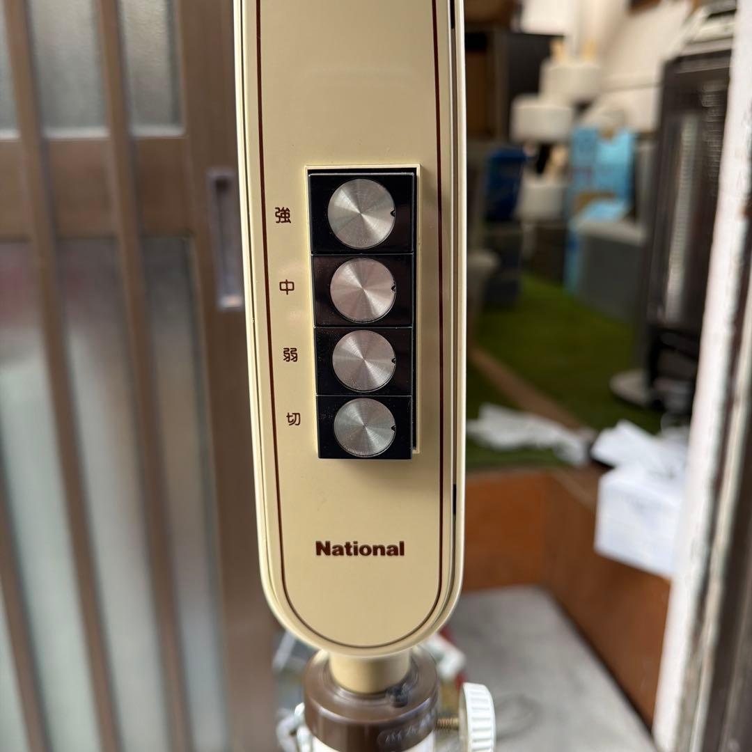 レトロ National 松下電器 40センチ スタンド 扇風機 キャスター付