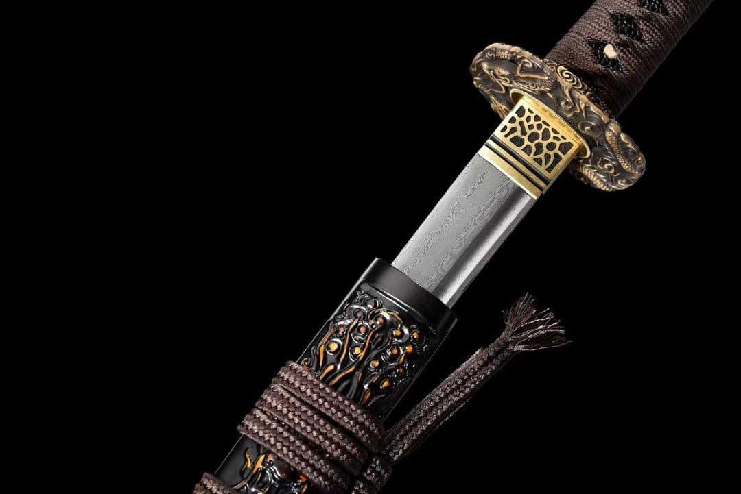 【龍鎮乾坤】古兵器 武具 刀装具 日本刀　模造刀 居合刀 武士道 鑑賞用 美術刀