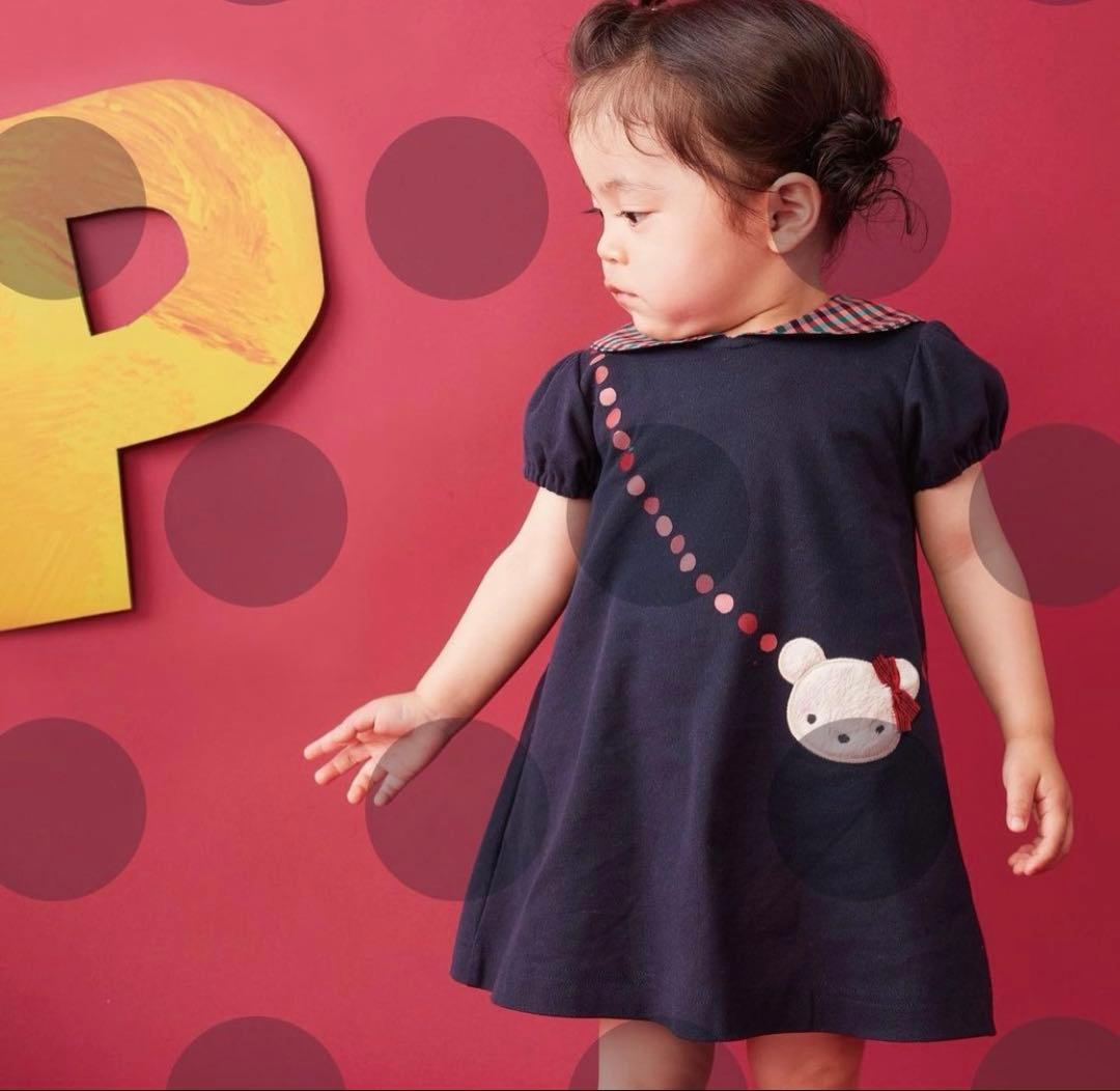 ファミリア　半袖　セーラーワンピース＋ボトムスセット　80サイズ