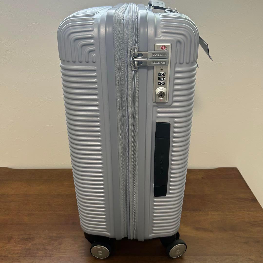 訳あり✨サムソナイト 36L スーツケース シルバー スピナー 55 拡張可