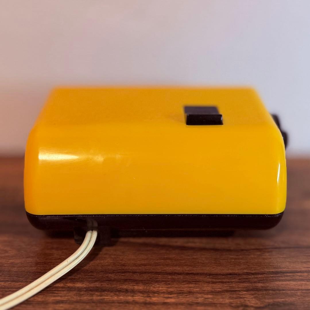 【メンテ済み・動作正常】CITIZENパタパタ時計 ハイリーフ・カーチス黄黒