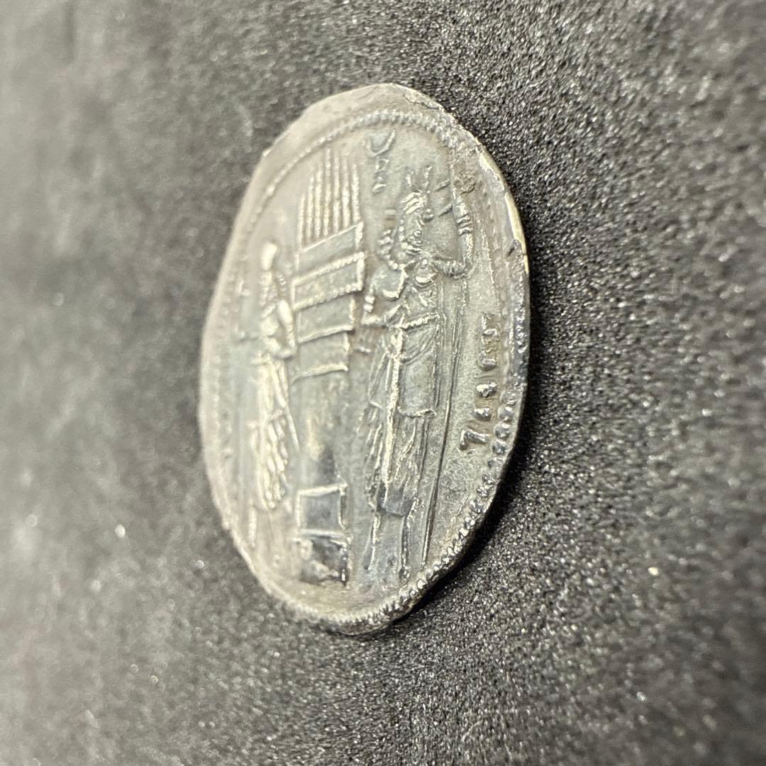 【美品】 ササン朝ペルシア ヴァフラム１世 銀ドラクマ 古代