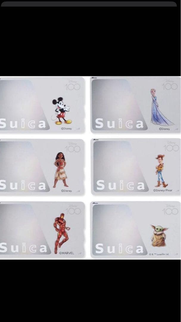 ディズニー　1００周年記念 Suica カード&アクリルフレーム